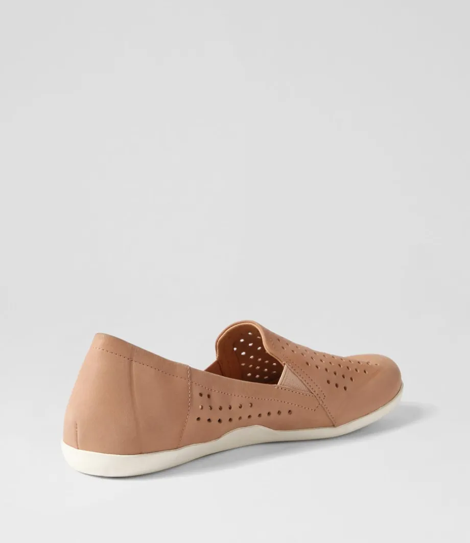 Liana W Cafe Leather Loafers