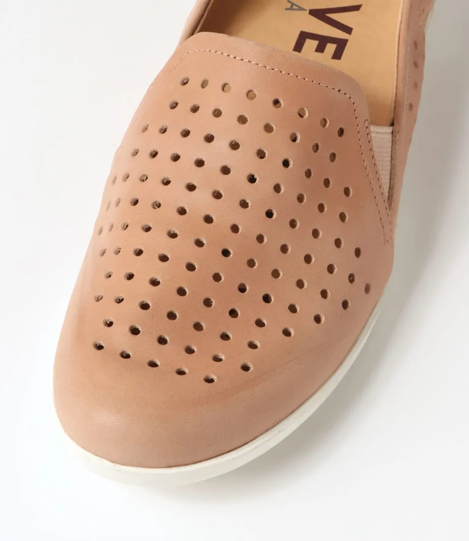 Liana W Cafe Leather Loafers