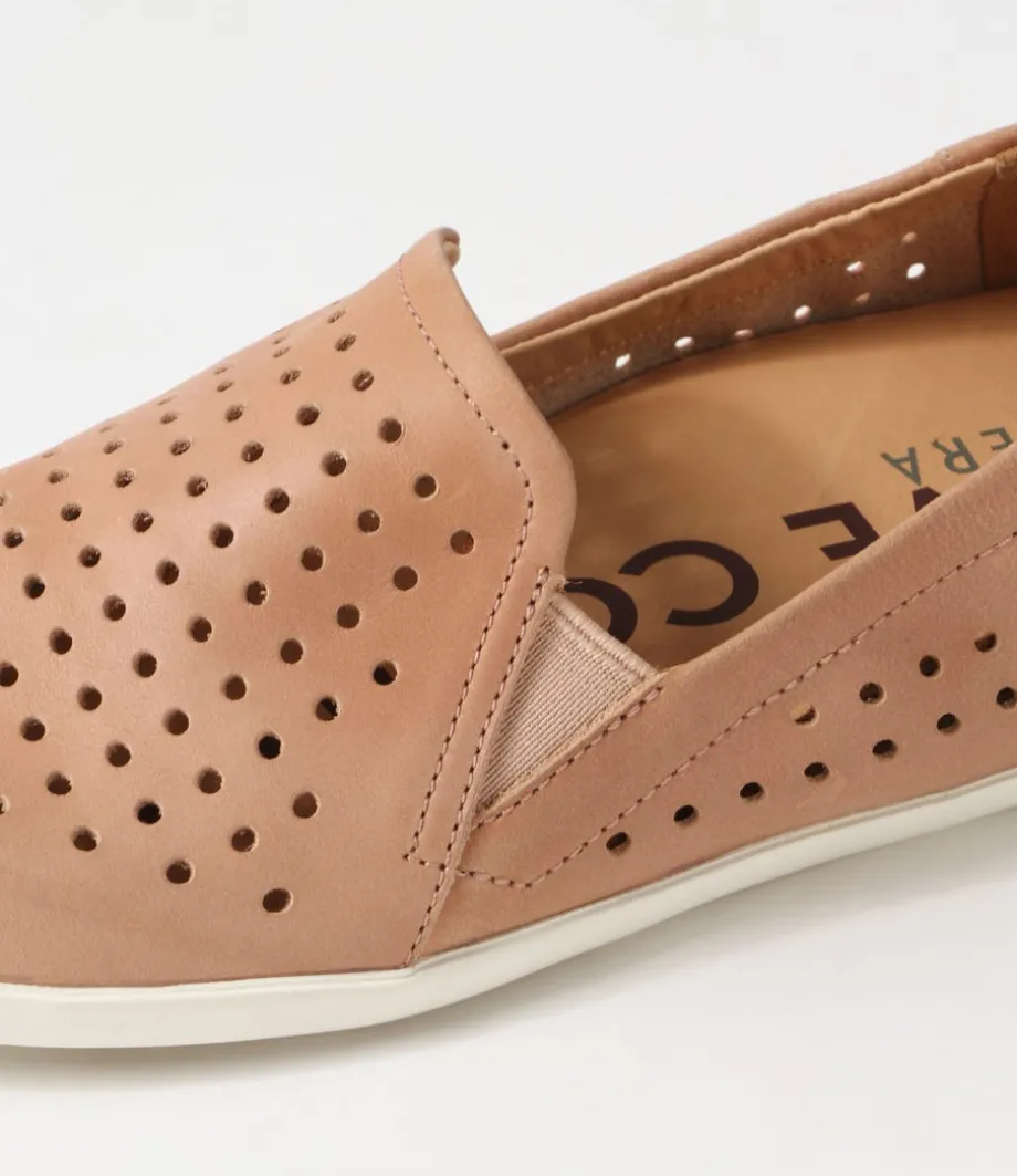 Liana W Cafe Leather Loafers