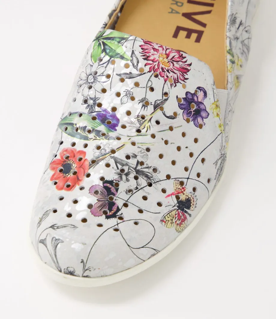 Liana W White Fields Leather Loafers