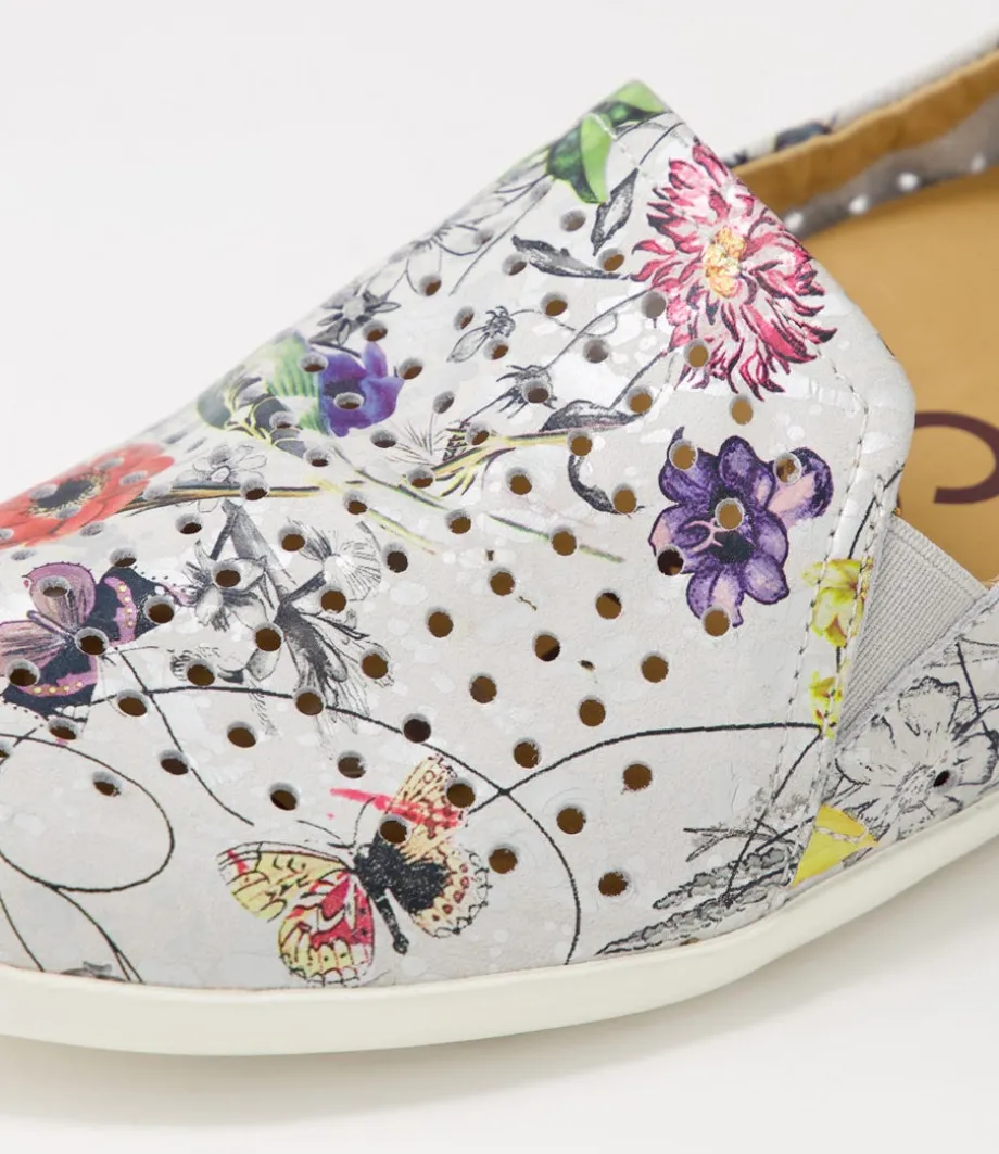 Liana W White Fields Leather Loafers