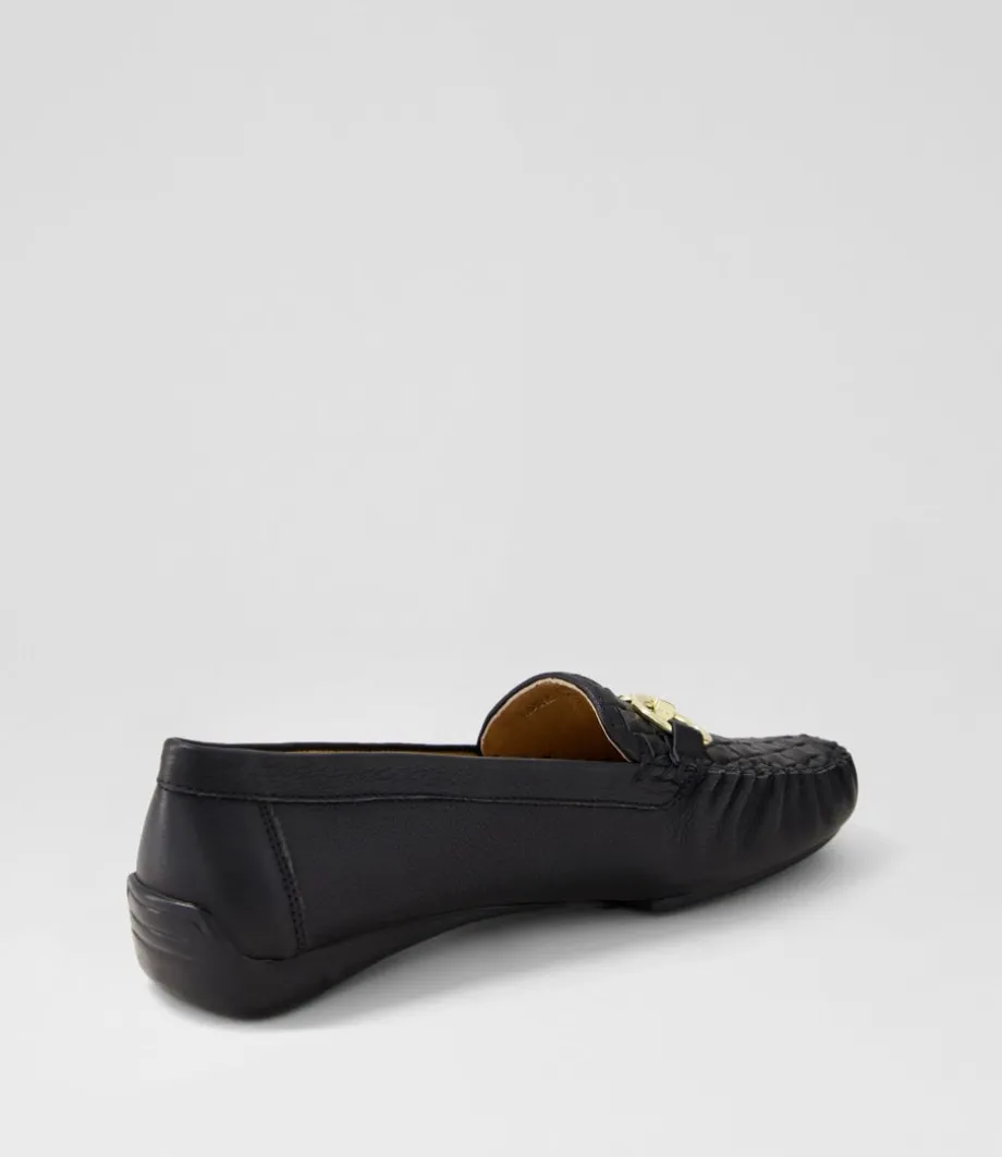 Lille Black Leather Loafers