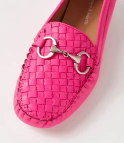 Lille Hot Pink Leather Loafers