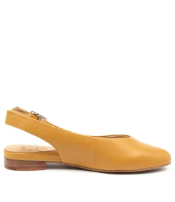 Lisa W Mustard Leather