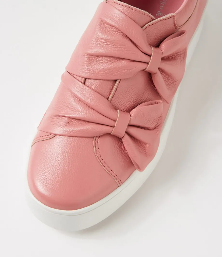 Loja Pretty Pink White Leather Sneakers