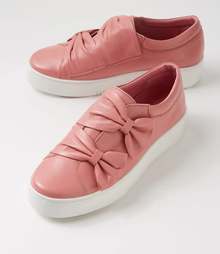 Loja Pretty Pink White Leather Sneakers
