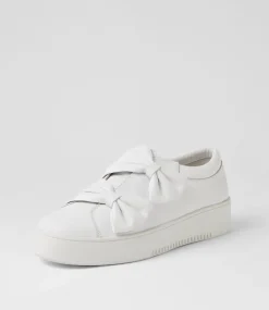 Loja White Leather Sneakers