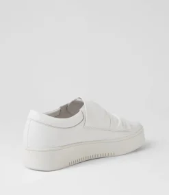 Loja White Leather Sneakers