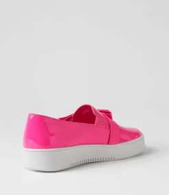 Lokki Hot Pink Patent Leather Sneakers