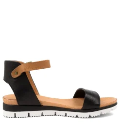 Londona Black-Dk Tan Leat