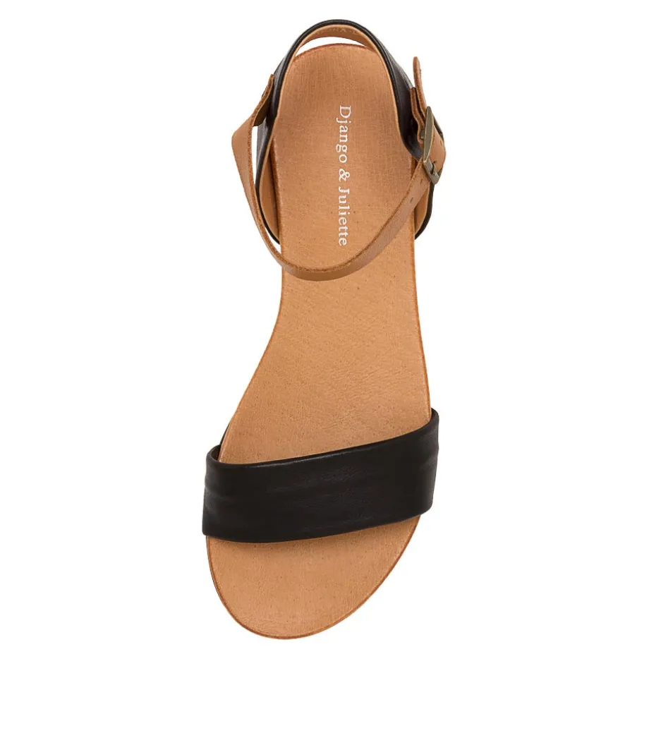 Londona Black-Dk Tan Leat