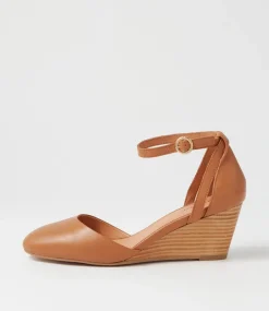 Lorelei Tan Natural Heel Leather Heels