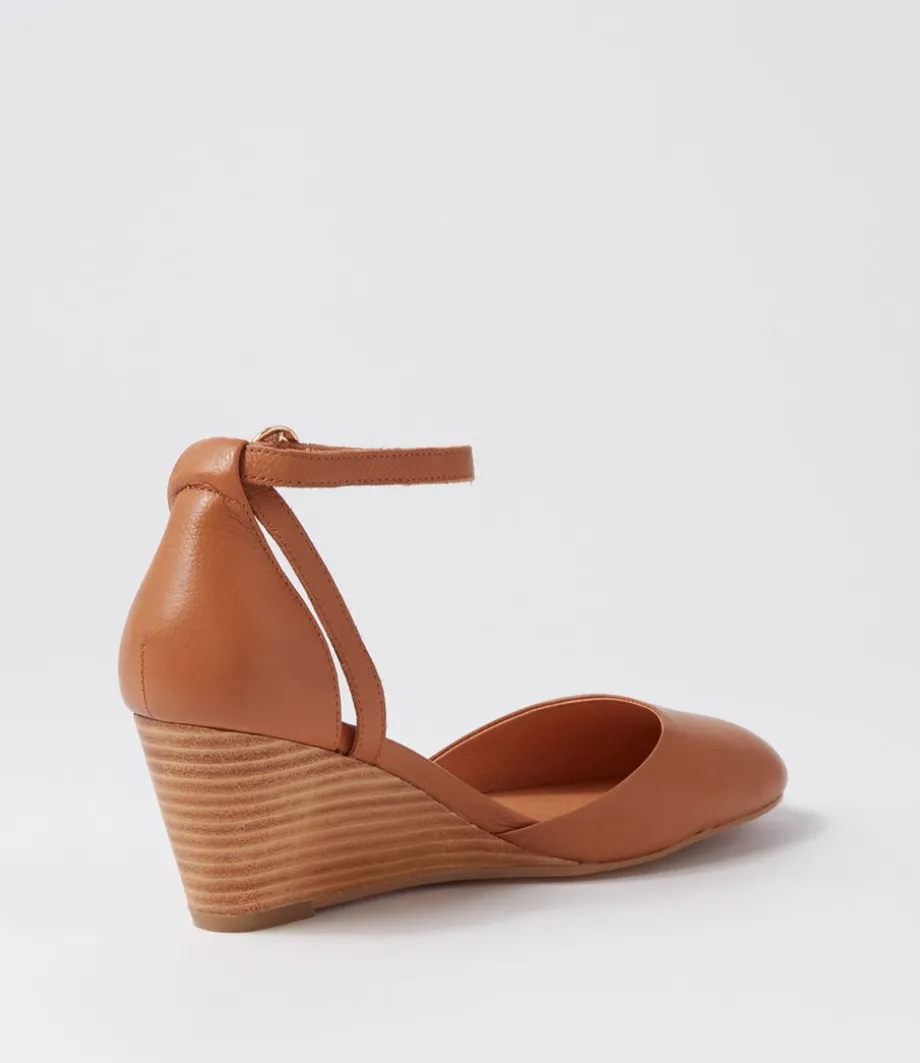 Lorelei Tan Natural Heel Leather Heels