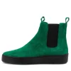 Lucero Dark Emerald Black Suede Boots
