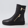 Lumbo Black Leather Ankle Boots