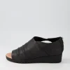 Macerio Black Leather Sandals Bs