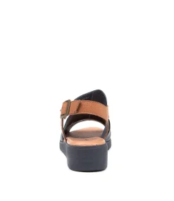 Madis Navy-Dk Tan Leather