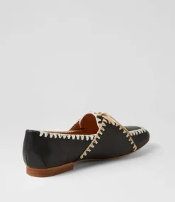 Maire Black Natural Leather Mary Janes