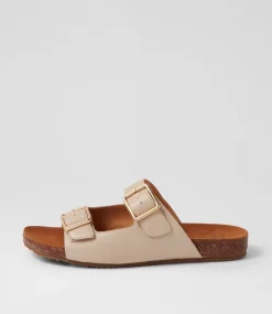 Makosa Xw Almond Leather Slides