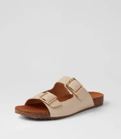 Makosa Xw Almond Leather Slides