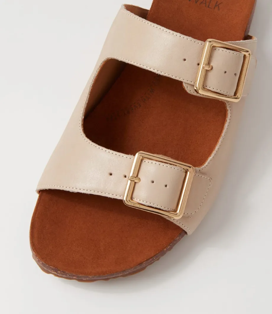 Makosa Xw Almond Leather Slides