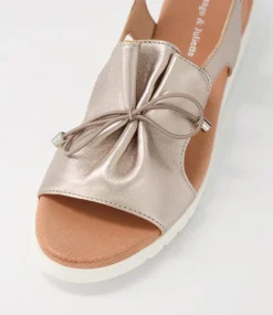 Malika Platino White Leather Sandals