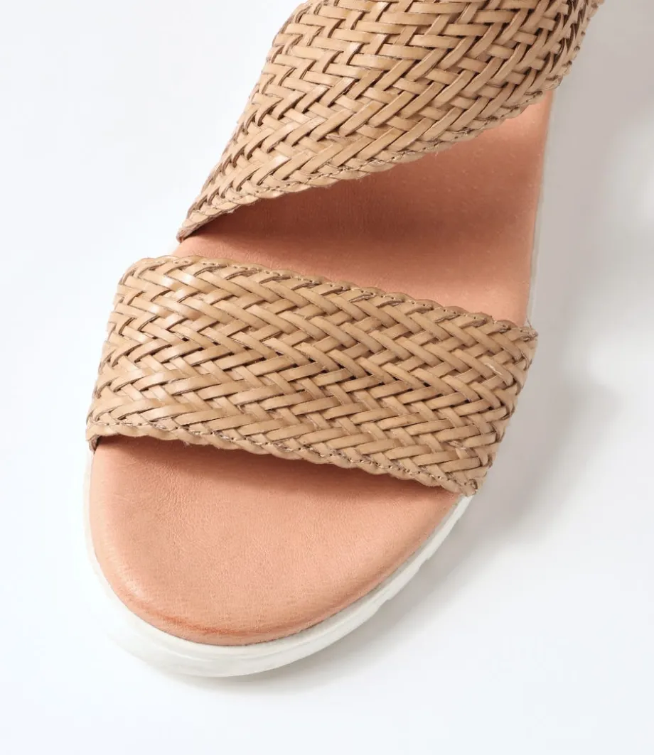 Malkie Biscuit Weave Leather Sandals