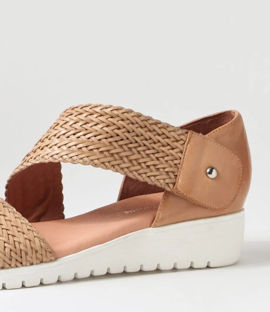 Malkie Biscuit Weave Leather Sandals