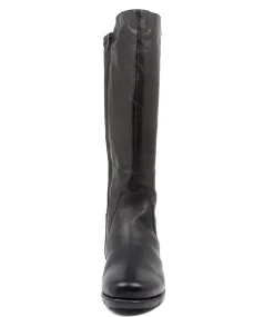 Marcelina Blk Leath-Lycra