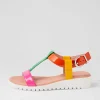 Marj Bright Patent Multi Sandals