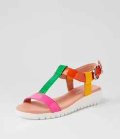 Marj Bright Patent Multi Sandals