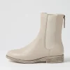 Martela Almond Leather Chelsea Boots