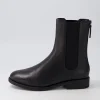 Martela Black Leather Chelsea Boots