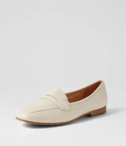 Melinato Almond Leather Loafers