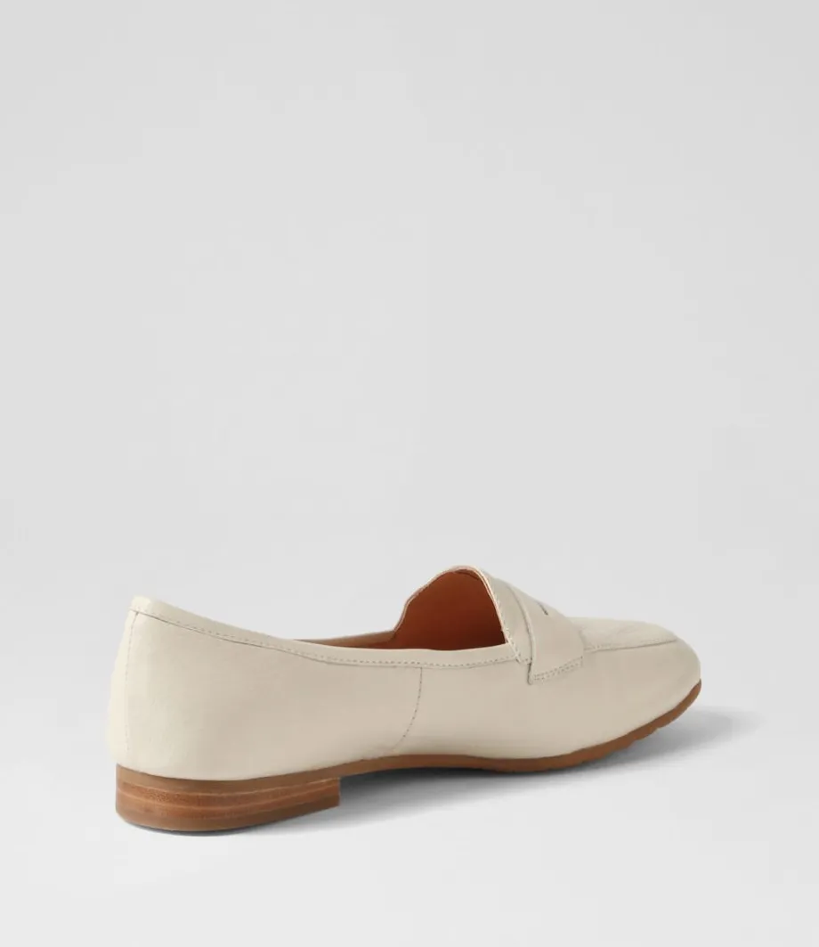 Melinato Almond Leather Loafers