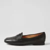 Melinato Black Leather Loafers