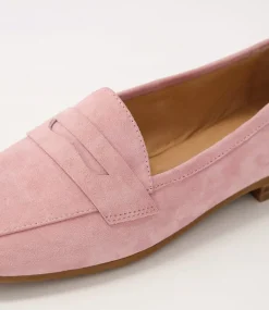 Melinato Pink Suede Loafers