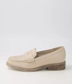 Messina Almond Leather Loafers