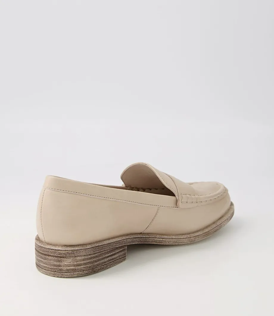Messina Almond Leather Loafers
