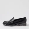 Messina Black Leather Loafers