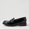 Messina Black Patent Leather Loafers