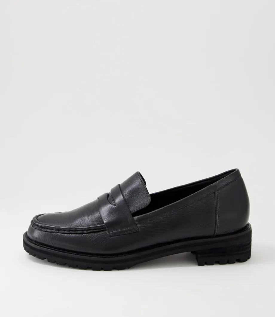 Metters W Black Leather Loafers