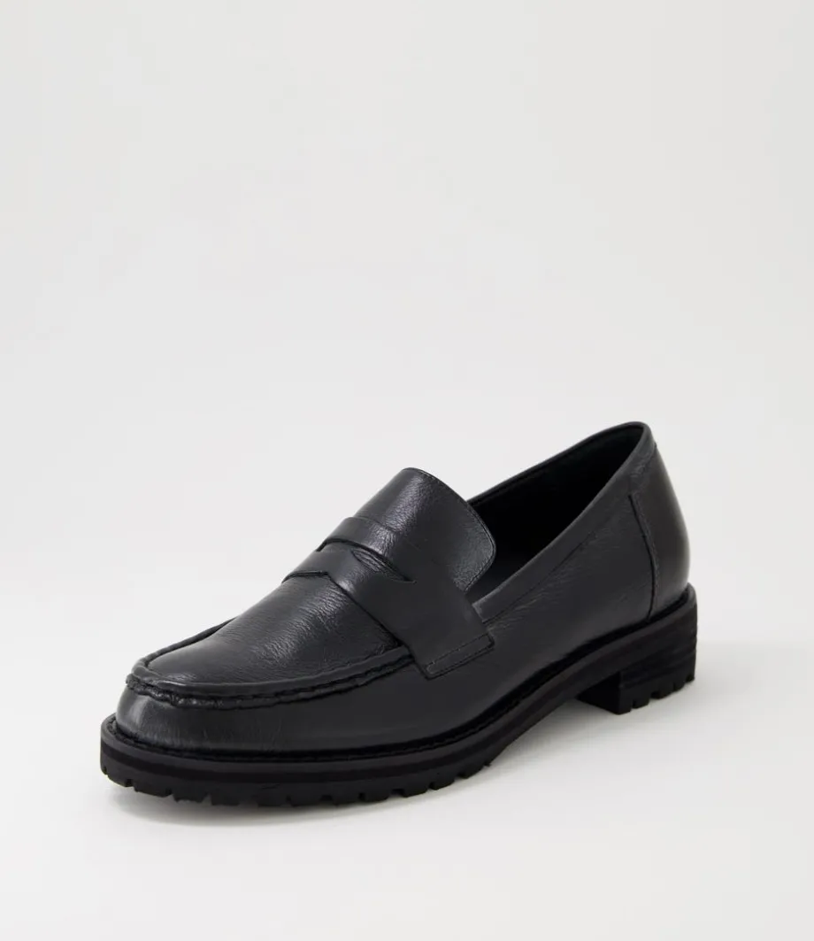 Metters W Black Leather Loafers