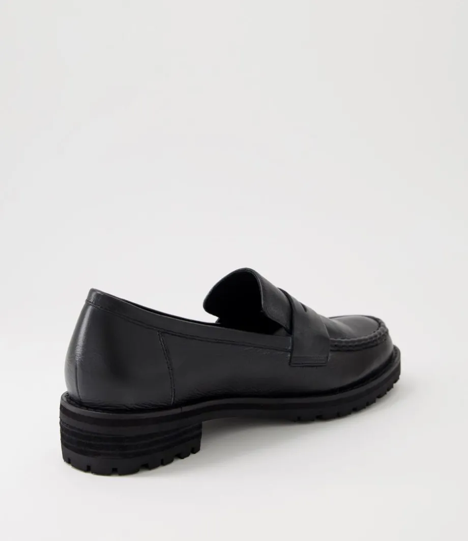 Metters W Black Leather Loafers
