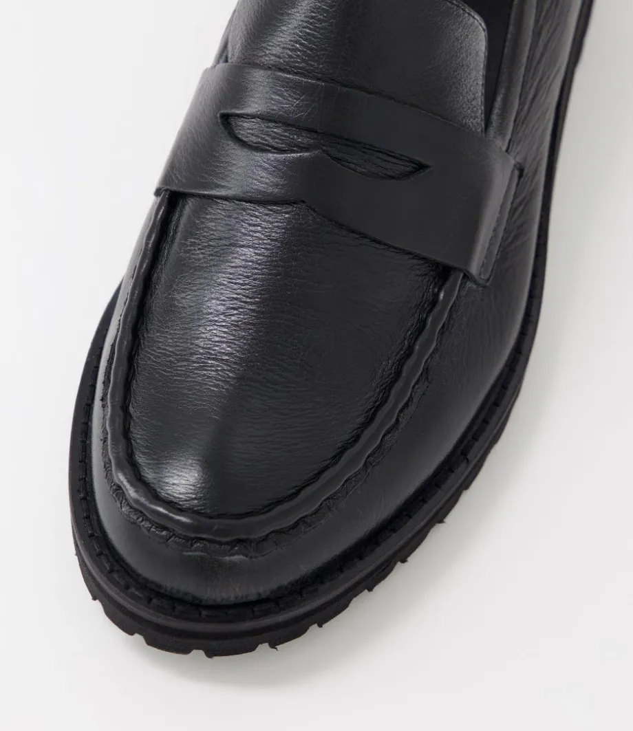 Metters W Black Leather Loafers