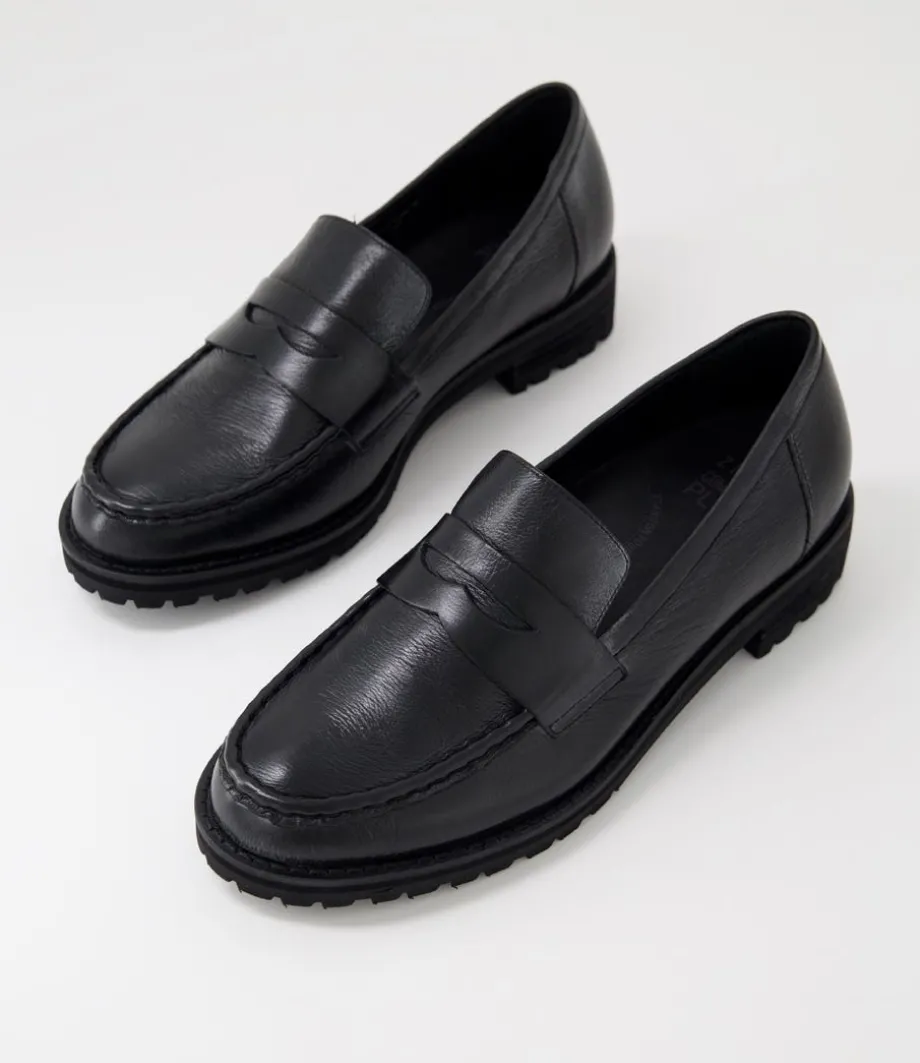 Metters W Black Leather Loafers