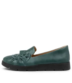 Miless W Emerald Leather Loafers
