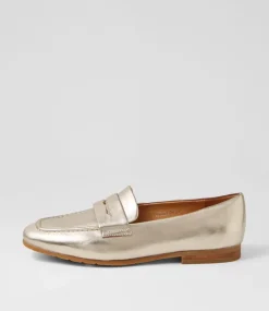 Milica Platino Leather Loafers