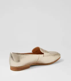 Milica Platino Leather Loafers