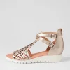Minos Platino White Leather Sandals